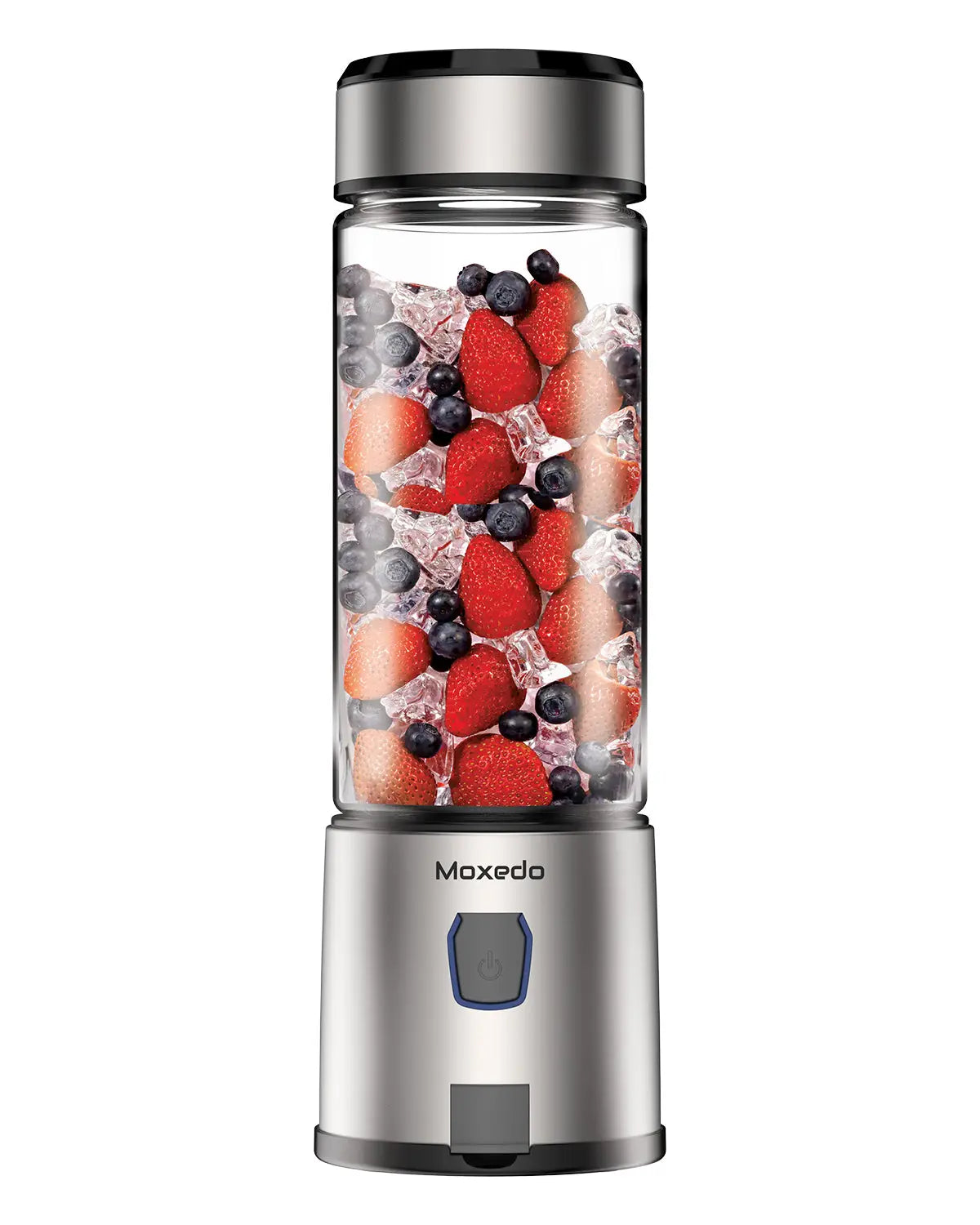 Moxedo Portable Juicer Blender USB Rechargeable 6 Stainless Steel Blades 15oz BPA Free Handheld Personal Mini Blender for Shake and Smoothies - Red