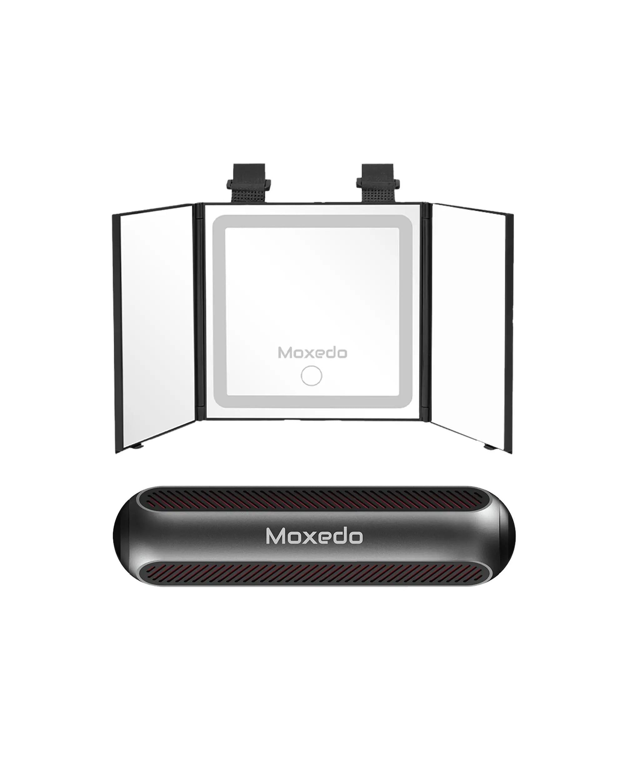 Moxedo Aromatherapy Car Diffuser + Universal Car Visor Mirror - Offer ACD012+CVM011 TECHVERGE