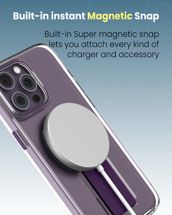 Moxedo Magnetic Case for iPhone 14 Pro Stylish & Protective Purple