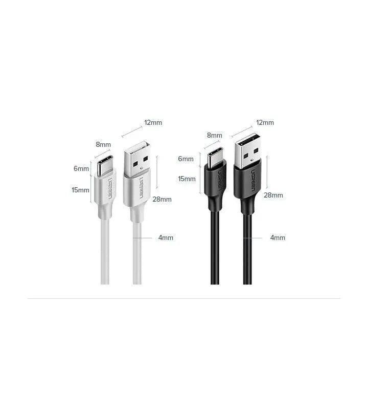 Ugreen cable USB - USB Type C 3A 3m black cable