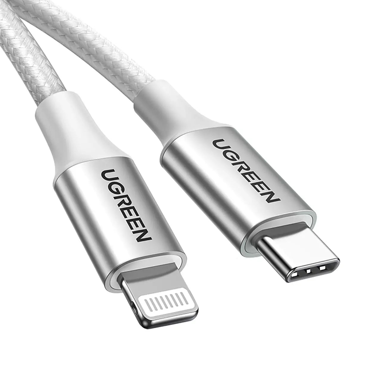 Ugreen Lightning To Type-C 2.0 Male Cable - 1M (Silver) (US304/70523) UGREEN