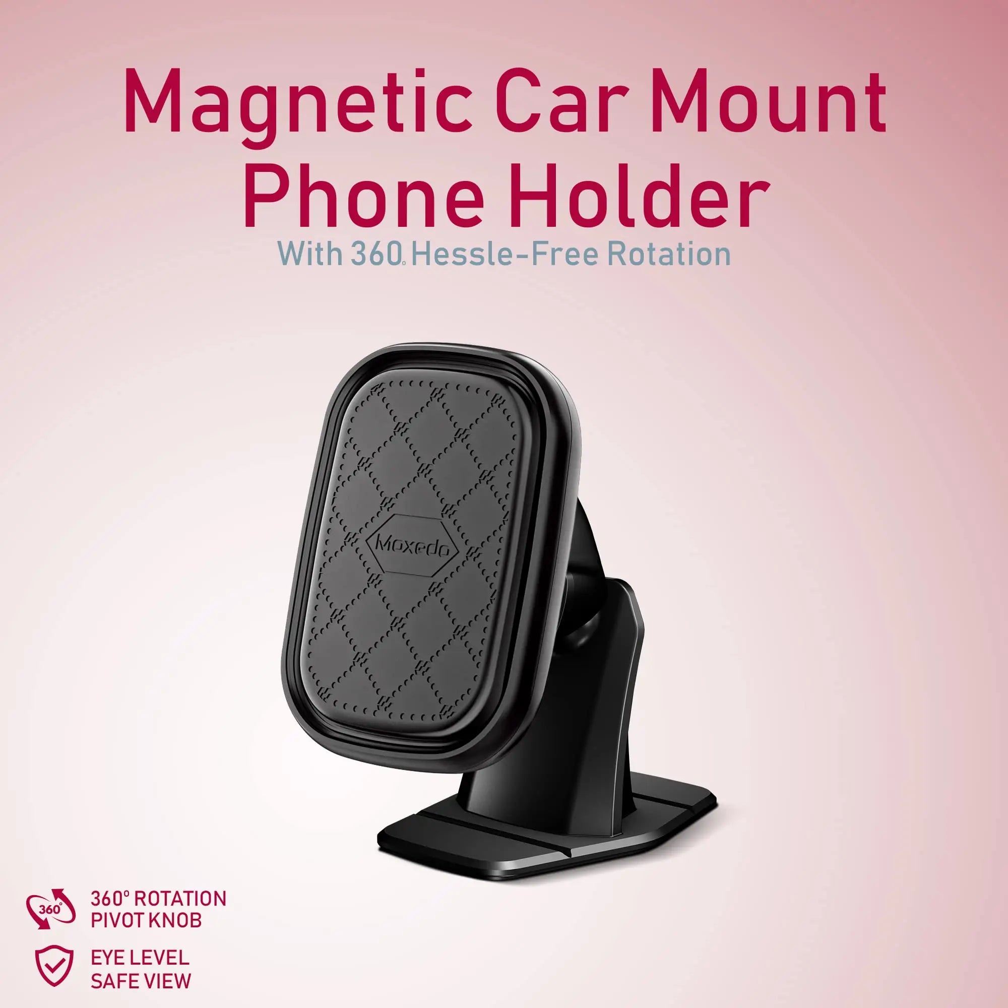 Moxedo Magnetic Car Mount Phone Holder Stand 360 Rotatable