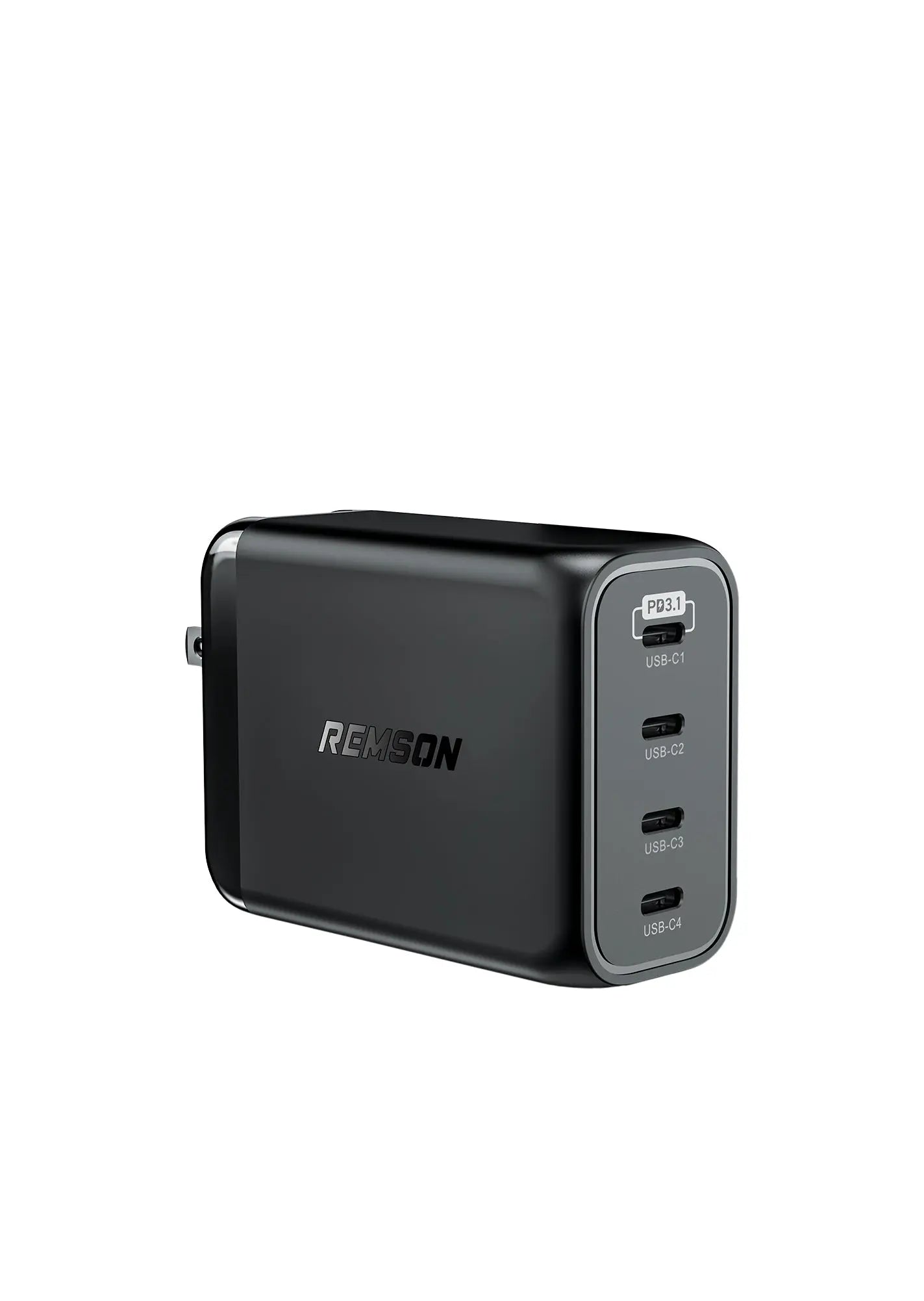 Remson Presto Charge 240W PD GaN 2 Charger 4- Ports USB-C Power Wall Adapter Fast Charging PD 3.0 Compatible with iPhone 16/15/14/13/Mini/Pro/Pro Max/SE/11/XR/XS, Samsung S22+/S22, MacBook Pro/Air, iPad and Laptops Remson