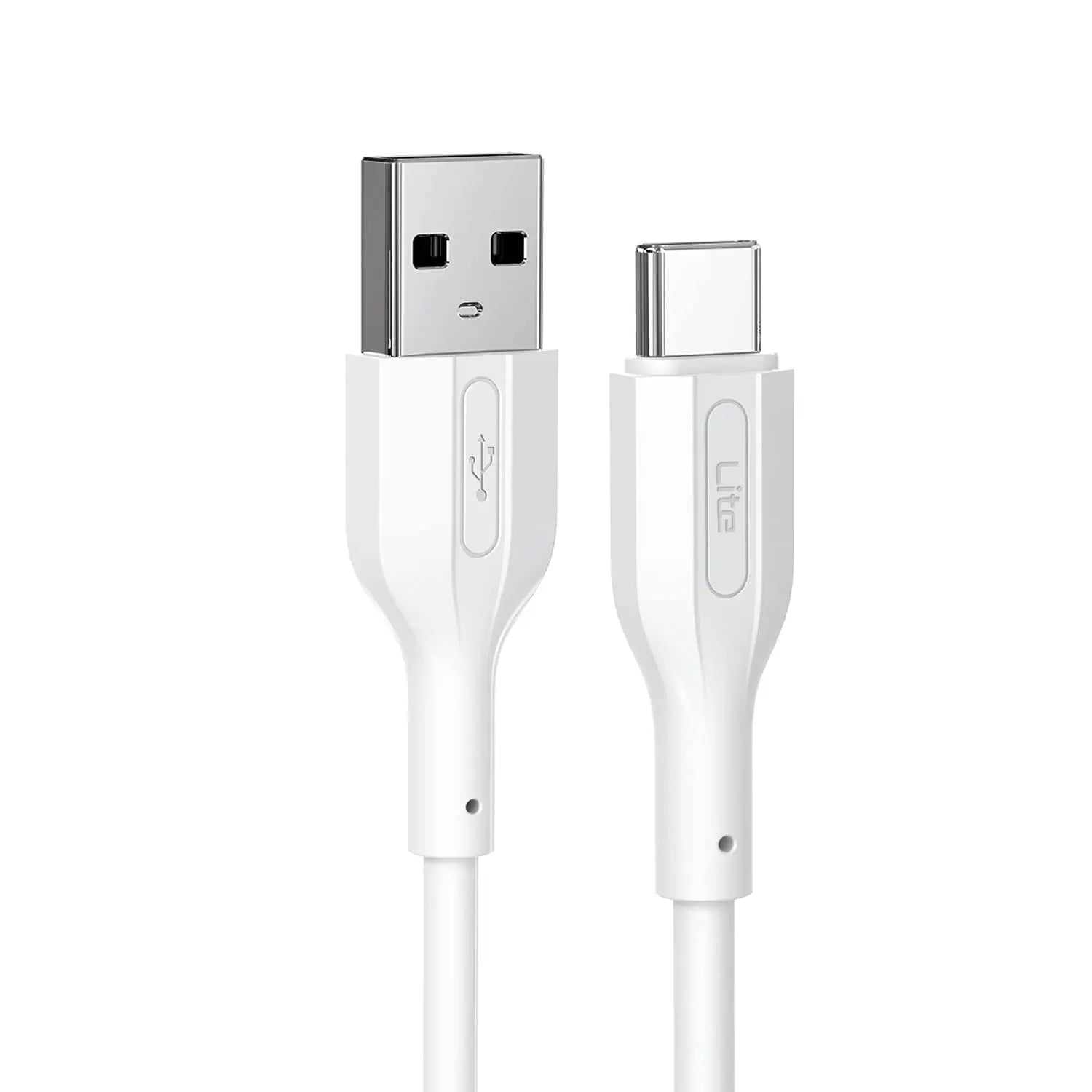 Moxedo Lite USB to USB-C Fast Charging Cable 1M Compatible for Samsung Galaxy S21, Note 20, M12, M52, A13, A23, A53, MacBook Pro, Nintendo Switch, Huawei, PS5, (White)