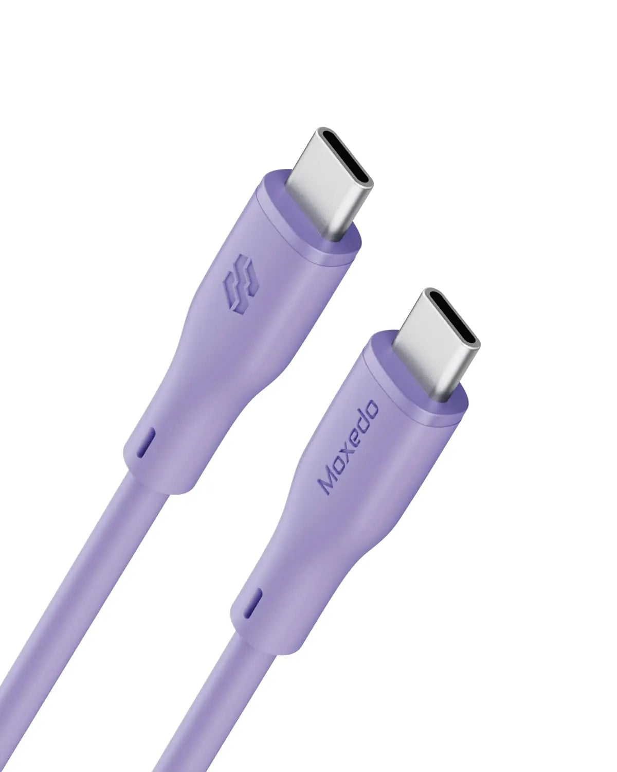 Moxedo CavoX Pro USB-C to USB-C Silicone Cable 60W PD Fast Charge and Data Sync 2.0m (Purple)