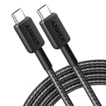 Anker 322 USB-C to USB-C Cable 60W (6ft/1.8m Braided) - Black