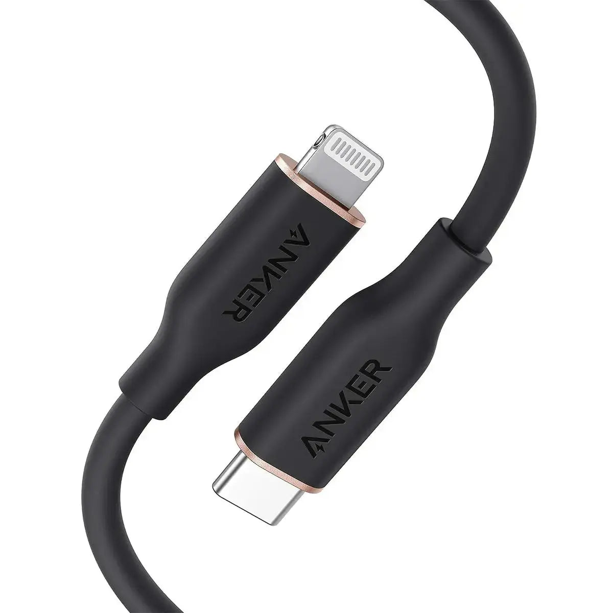 Anker 641 PowerLine III Flow USB-C to Lightning Connector 100W (3ft /0.9m) - Black