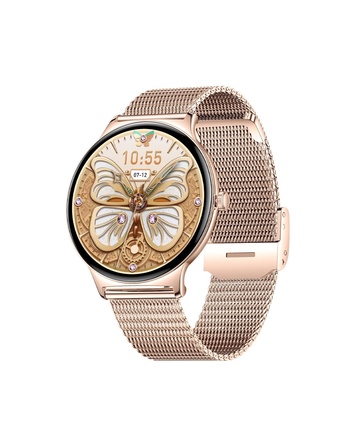 Moxedo Glory Smartwatch Elegant Design Meets Modern Technology, Rose Gold