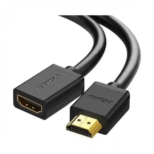 UGREEN HDMI Male to HDMI Female HD107 Full HD 3D 0.5m - Black UGREEN