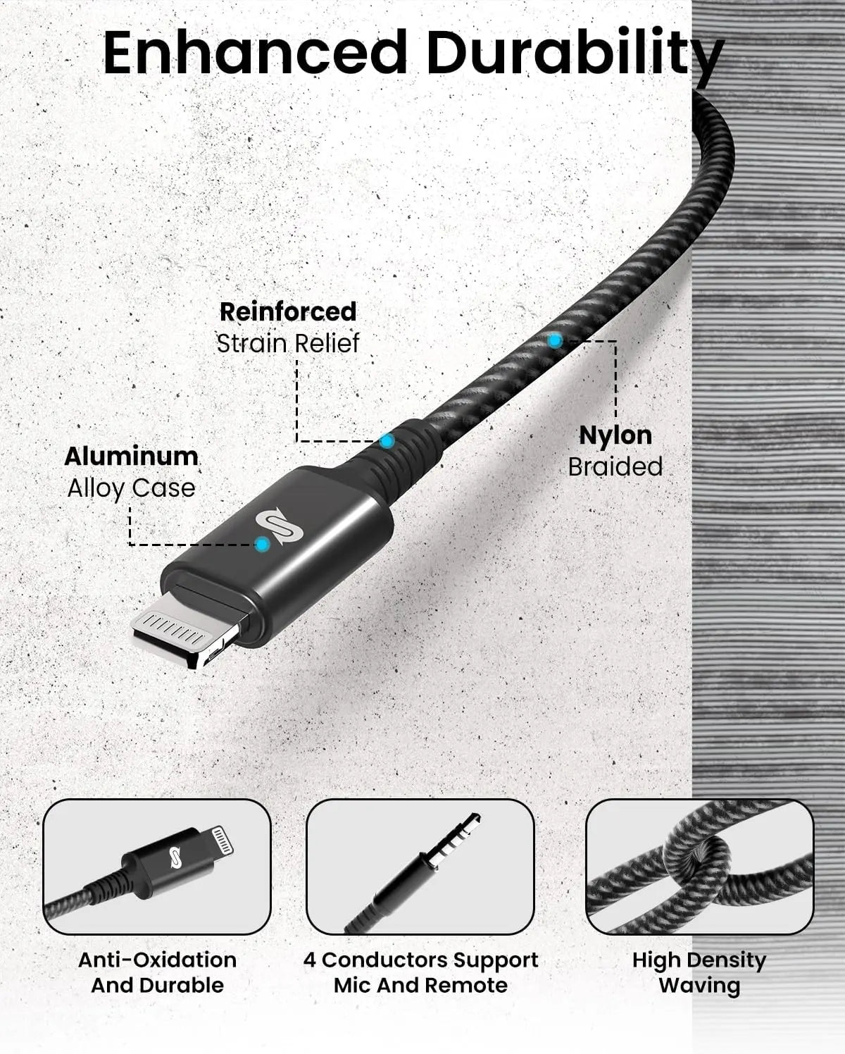 High quality iphone 15 AUX cable