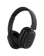 Moxedo Rave Bass Wireless ANC Headphone 42dB Active Noise Cancelling Over-Ear Headphone Dual Powered - Black