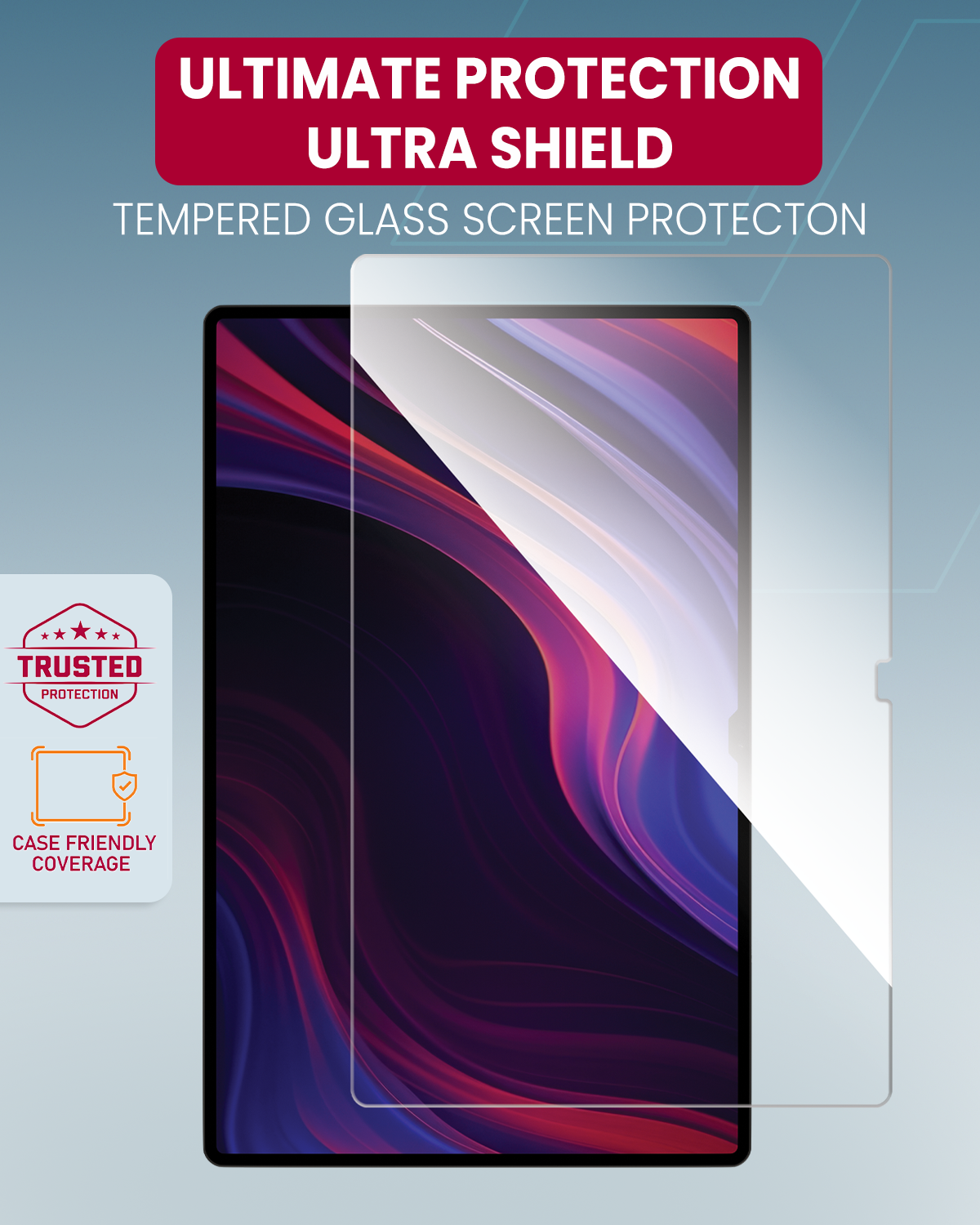 Moxedo Ultra Shield Tempered Glass Screen Protector - HD Clear 9H Hardness for  Samsung  Tab S9 Ultra