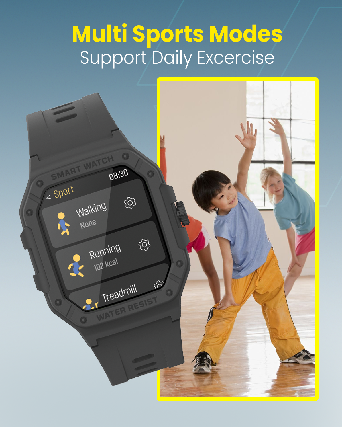 Moxedo Junior Smartwatch – The Ultimate Smartwatch for Kids Aged 4-12 - Black