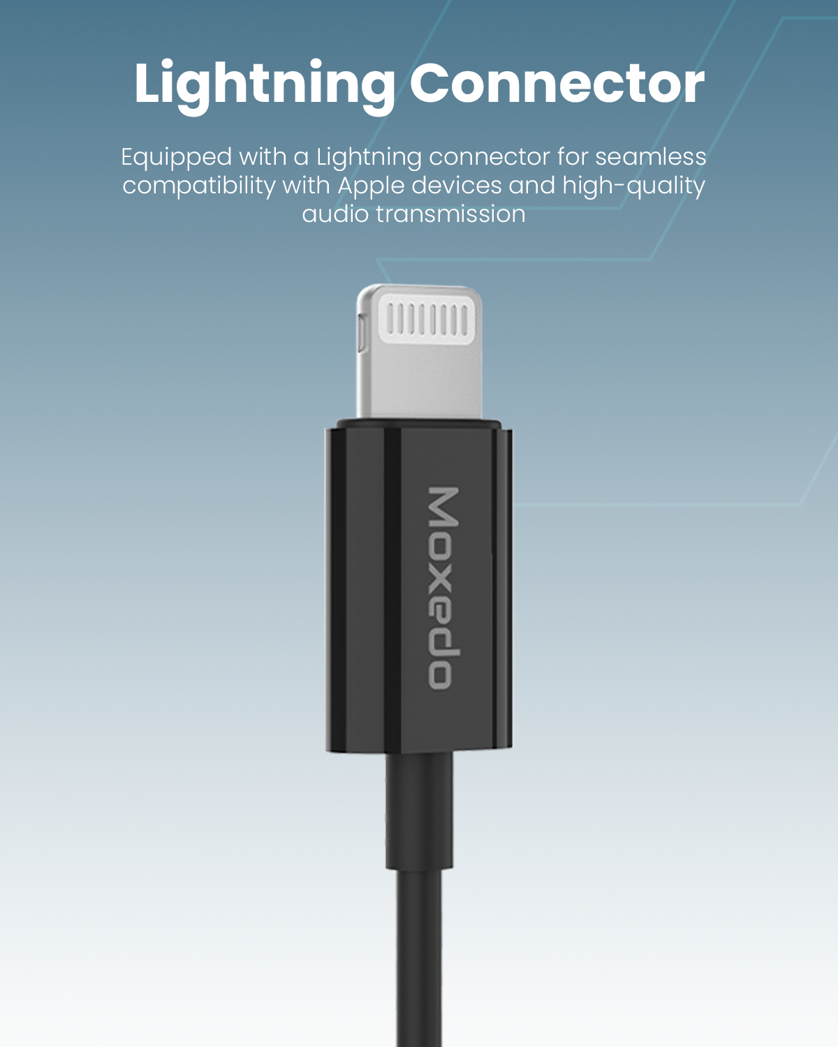 Moxedo Wired Stereo Earphones Lightning Connector Earphone with  In-Line Remote, Built-in Microphone Compatible for iPhone 14/13/12/11 Pro Max/X/XS Max/XR (Black)