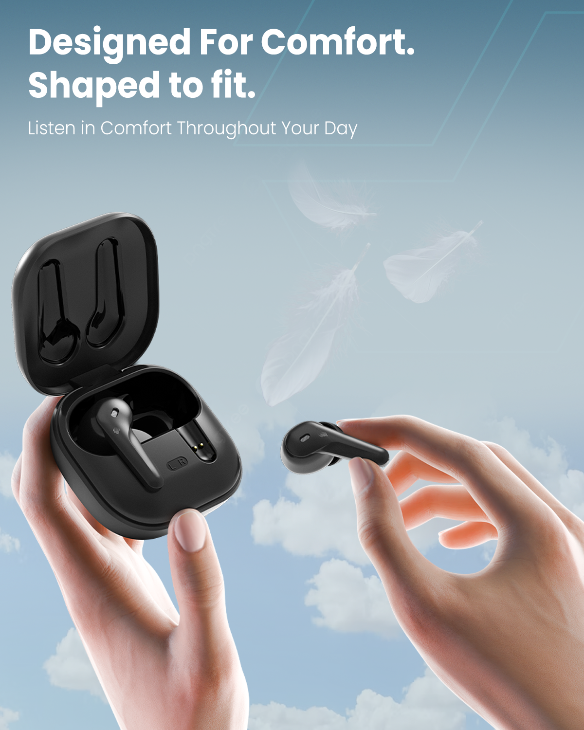 Moxedo True Wireless Earbuds S5 – Immersive Sound and Noise-Free Calls Anywhere -Black