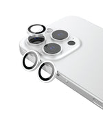 Remson Optic Guard Camera Lens Protector Scratch Resistant Individual Lens Protector with Aluminum Alloy Ring Compatible for iPhone 16 Pro 6.3 inch/iPhone 16 Pro Max 6.9 inch 2024- (White Titanium)