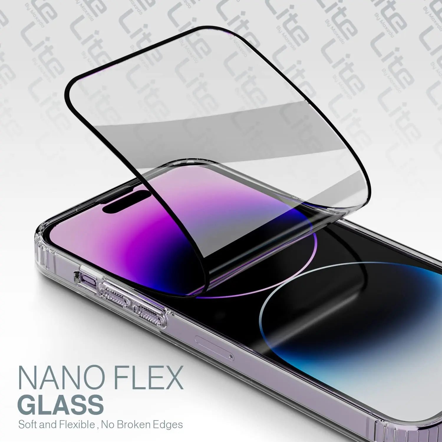 Moxedo Lite Crystal-Clear Protective Case with 9H Tempered Glass Screen Protector Compatible for iPhone 14 Pro Max Moxedo