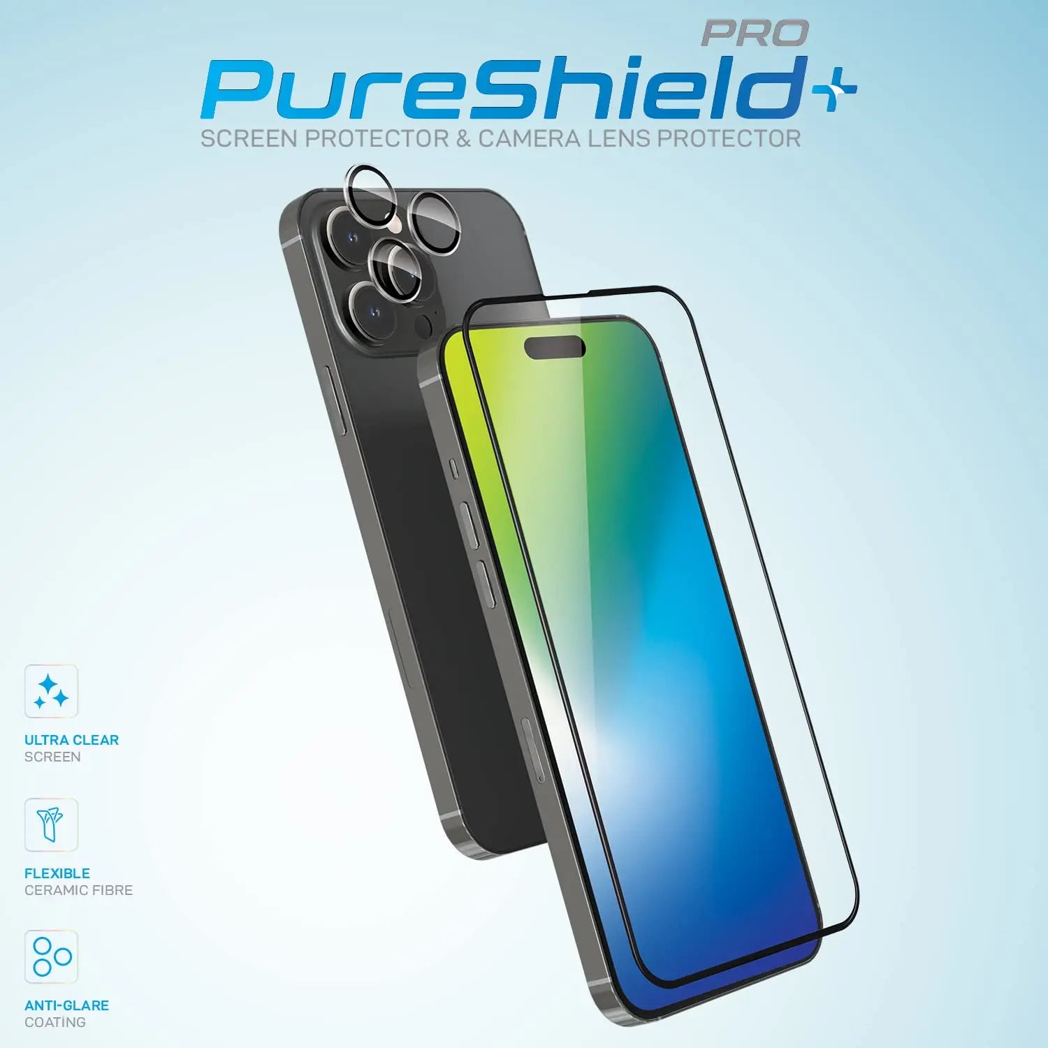 Remson Pureshield Flexible Ultra Clear Screen Protector 9H Camera Lens Protector Compatible for iPhone 14 Pro Max Remson