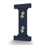 Remson Mag-X Phone Grip Strap with Magnetic Phone Kickstand - Navy Blue/Neon Green