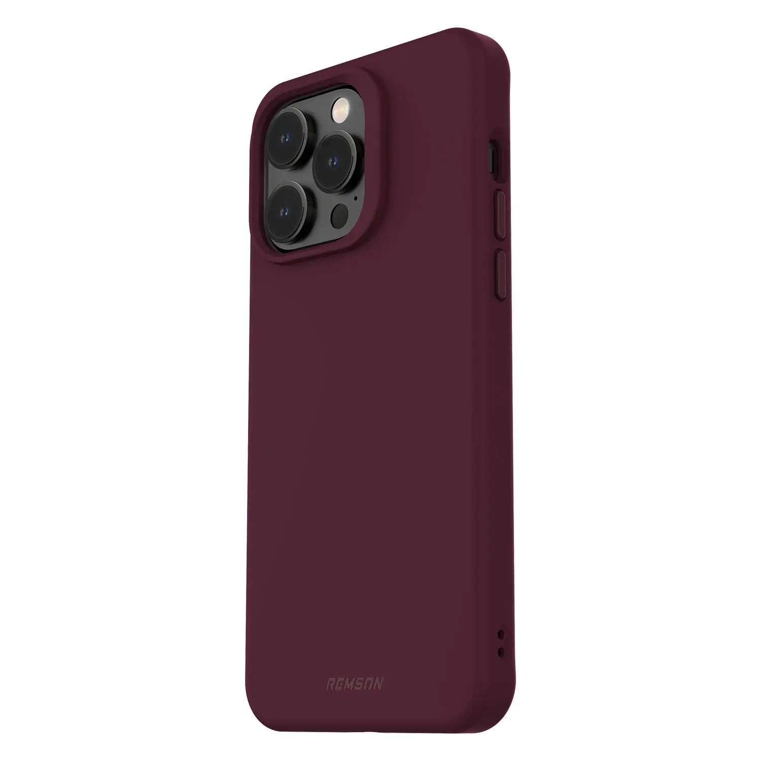 Remson Mag-X Magnetic Hybrid Protective Silicone Case Military Grade Protection Compatible For iPhone 14 Pro - Maroon