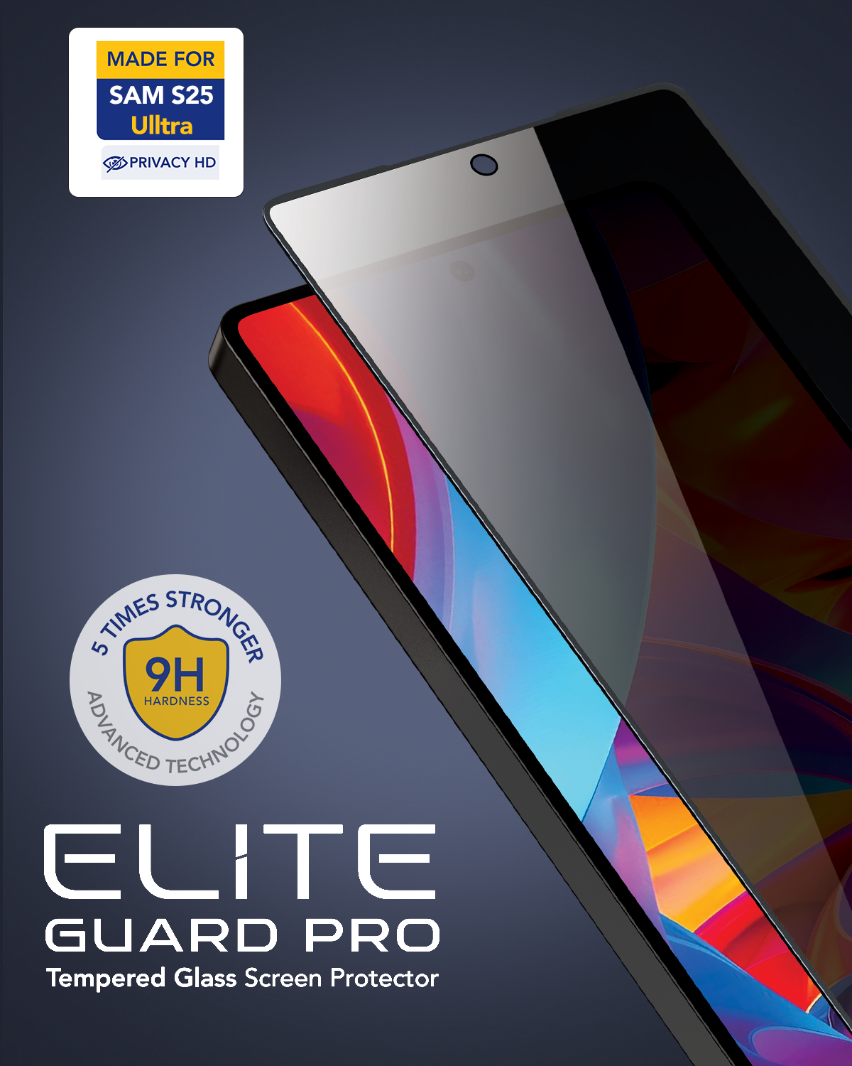 Remson Elite Guard Pro Tempered Glass Screen Protector Privacy HD 9H Hardness Full Coverage with Installation Tool Kit Compatible for Samsung Galaxy S25 Ultra 6.8 inch