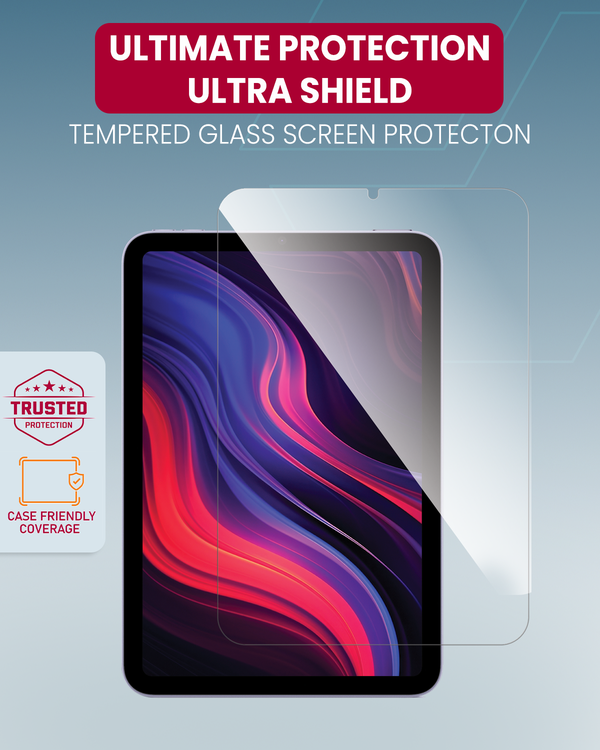 Moxedo Ultra Shield Tempered Glass Screen Protector - HD Clear 9H Hardness for  Apple iPad 9.7 inch