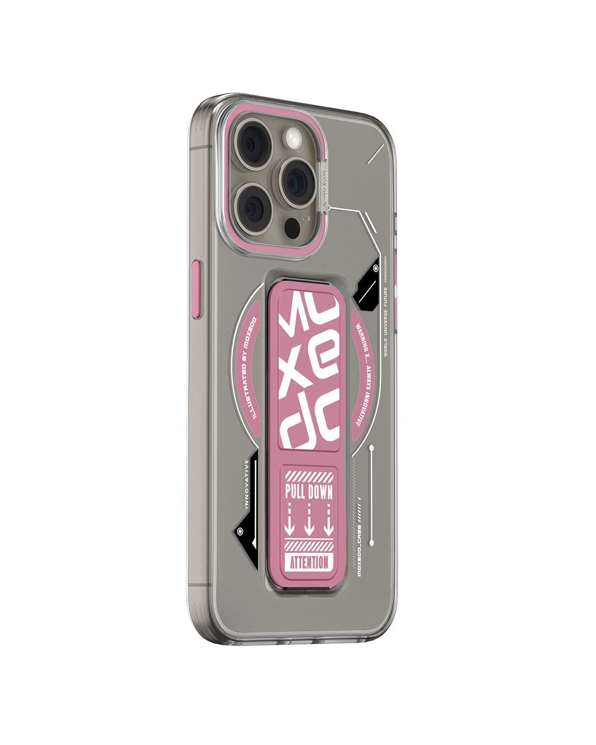 Moxedo Magnetic Case for iPhone 15 Pro Pink, Stylish & Protection