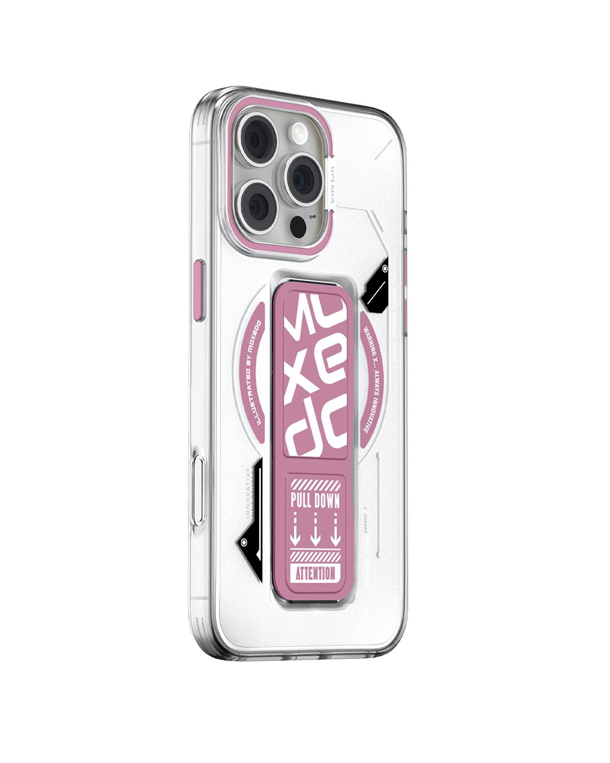 Moxedo Magnetic Case for iPhone 16 Pro Max Pink, Stylish & Protection