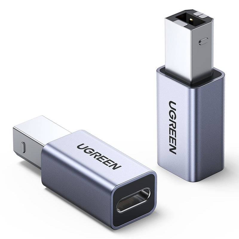 UGREEN adapter USB Type C - USB Type B gray (US382)