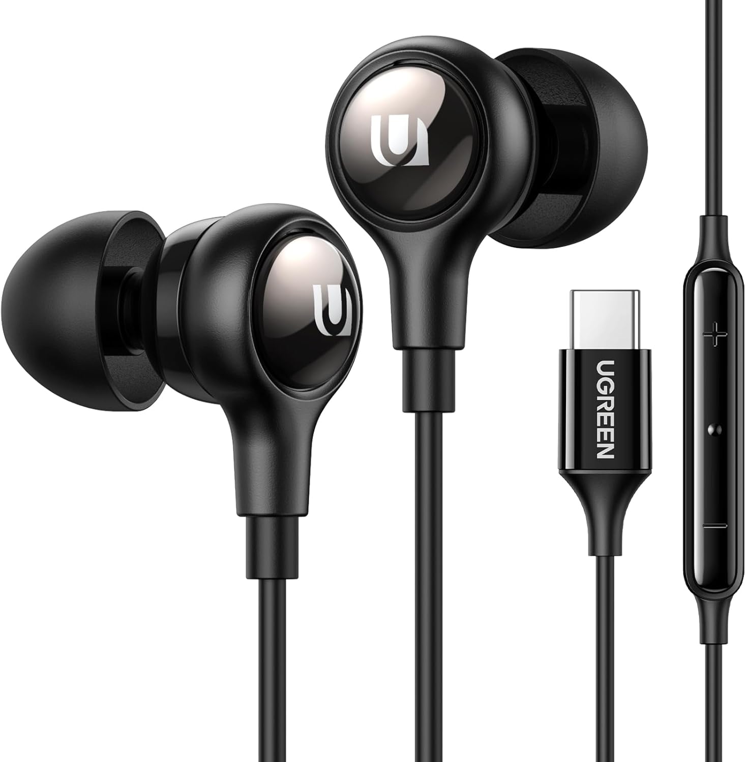 UGREEN Type-C Wired In-Ear Earphone EP103 - Black