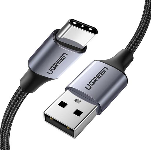 كابل شحن سريع من USB 2.0 إلى USB C من Ugreen 