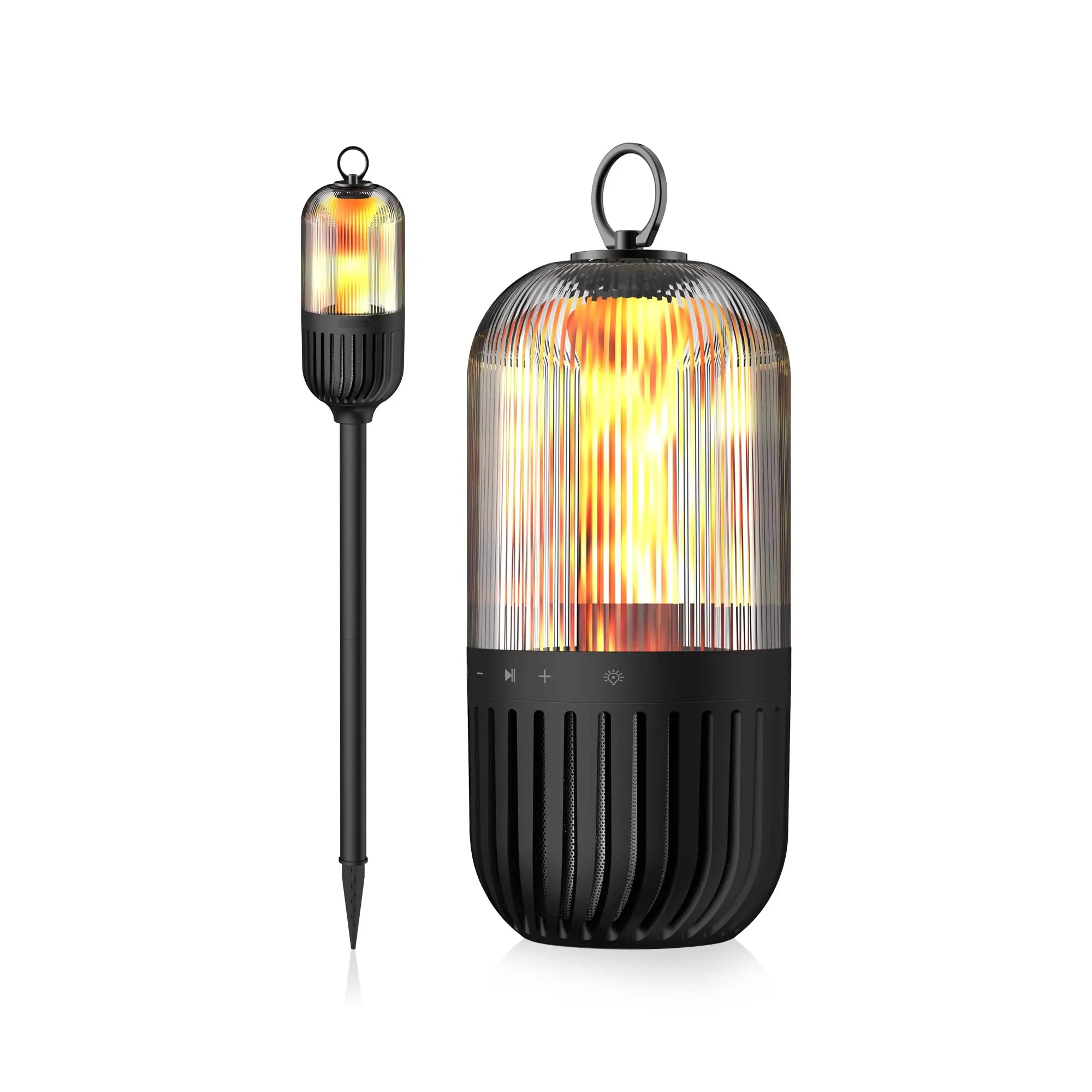 Moxedo Portable Outdoor 5W LED Flickering Flame Torch Wireless Speaker with Pole and Ground Stake