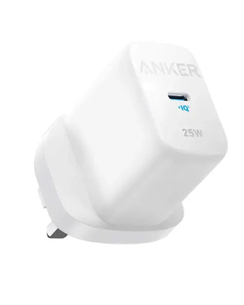 Anker 312 ( 25W ) Wall Charger with a USB-C Power Delivery Port Compatible with Samsung Phones, Tablets and More - White