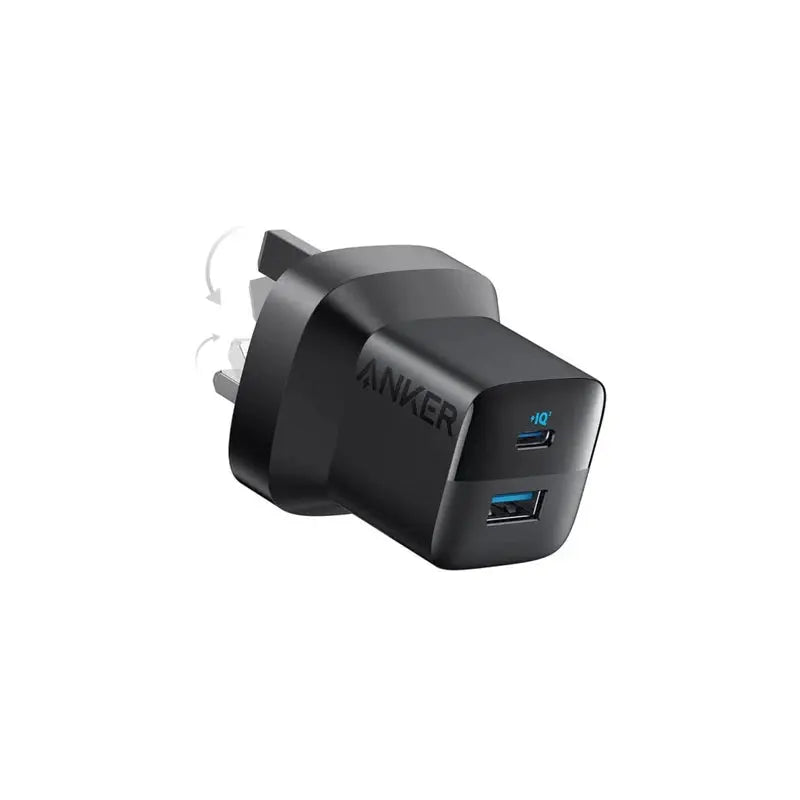 Anker 323 Charger (33W) with USB C to USB C Cable 1m - Black