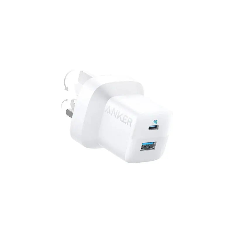 Anker 323 Charger 33W with 310 USB-C TO Lightning Cable (33W, 3ft) - White Anker