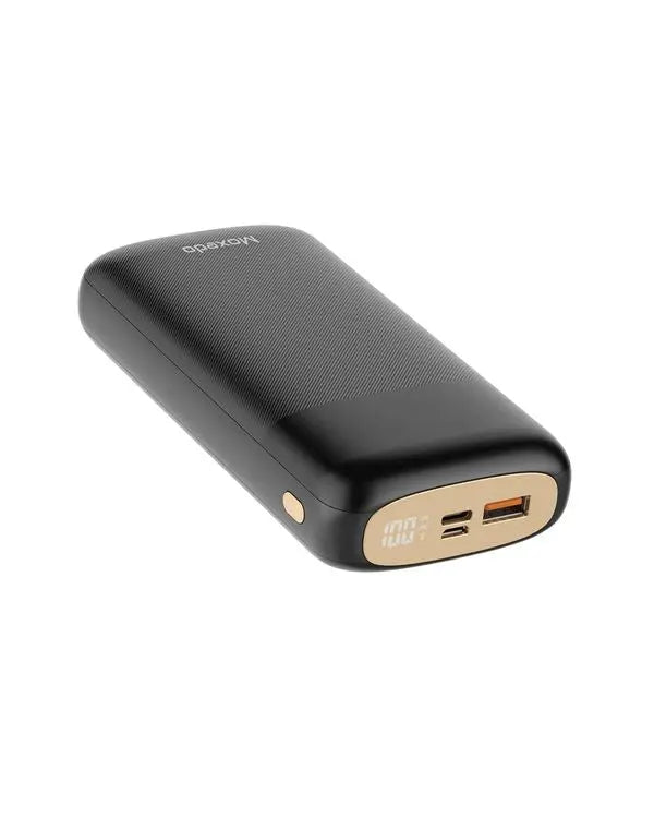 Moxedo Porta-Go 20,000 mAh Powerbank 20W PD USB-C, USB-A, Micro USB Ports with LED Display Compatible for iPhone 16,  Samsung S24 Ultra, iPad (2024) Moxedo