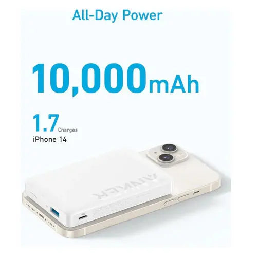 Anker 334 MagGo Battery PowerCore 10K Power Bank - White