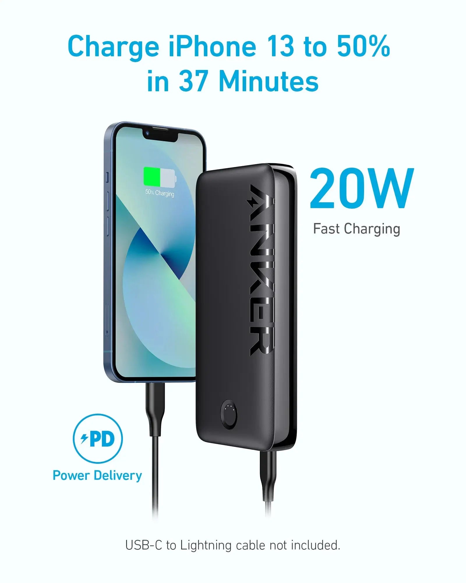 Anker 335 Power Bank (Power Core 20K) - Black