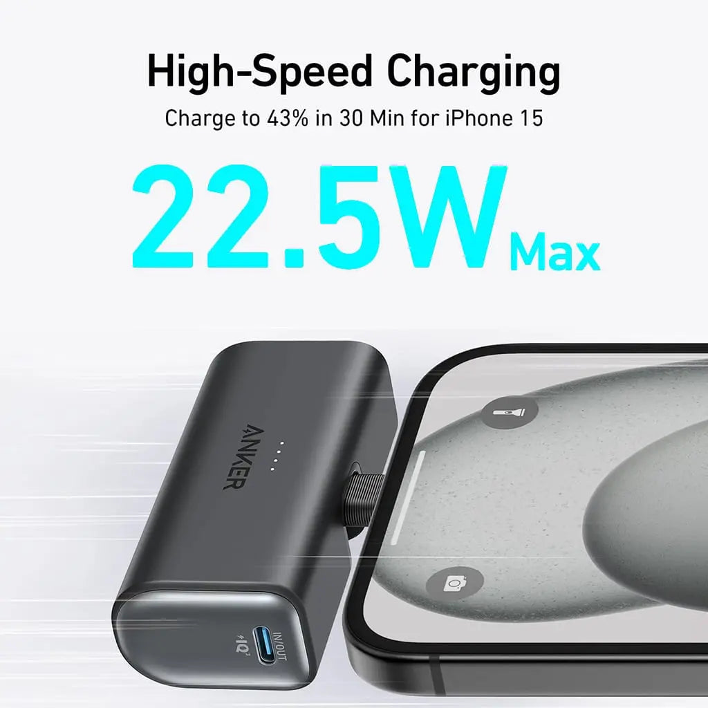 Anker Nano Power Bank with (22.5W Built-in USB-C Connector) Anker