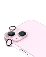 Moxedo Camera Lens Protector Aluminum Alloy with Easy Installation Tool Compatible for iPhone 15 Plus 6.7 /iPhone 15 6.1 (Light Pink)