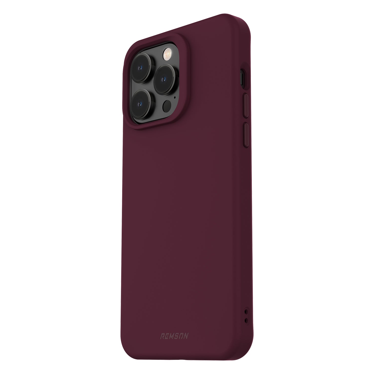 Remson Mag-X Magnetic Hybrid Protective Silicone Case Military Grade Protection Compatible For iPhone 13 Pro Max - Maroon