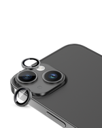 Moxedo Camera Lens Protector Aluminum Alloy with Easy Installation Tool Compatible for iPhone 15 Plus 6.7/ iPhone 15 6.1 (Black)
