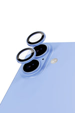 Moxedo Camera Lens Protector for iPhone 17 6.3” 2025 9H Tempered Glass Aluminum Alloy Individual Ring Camera Lens Cover Protector with Easy Installation Tool – Blue