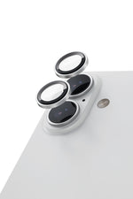 Moxedo Camera Lens Protector for iPhone 17 6.3” 2025 9H Tempered Glass Aluminum Alloy Individual Ring Camera Lens Cover Protector with Easy Installation Tool – Silver