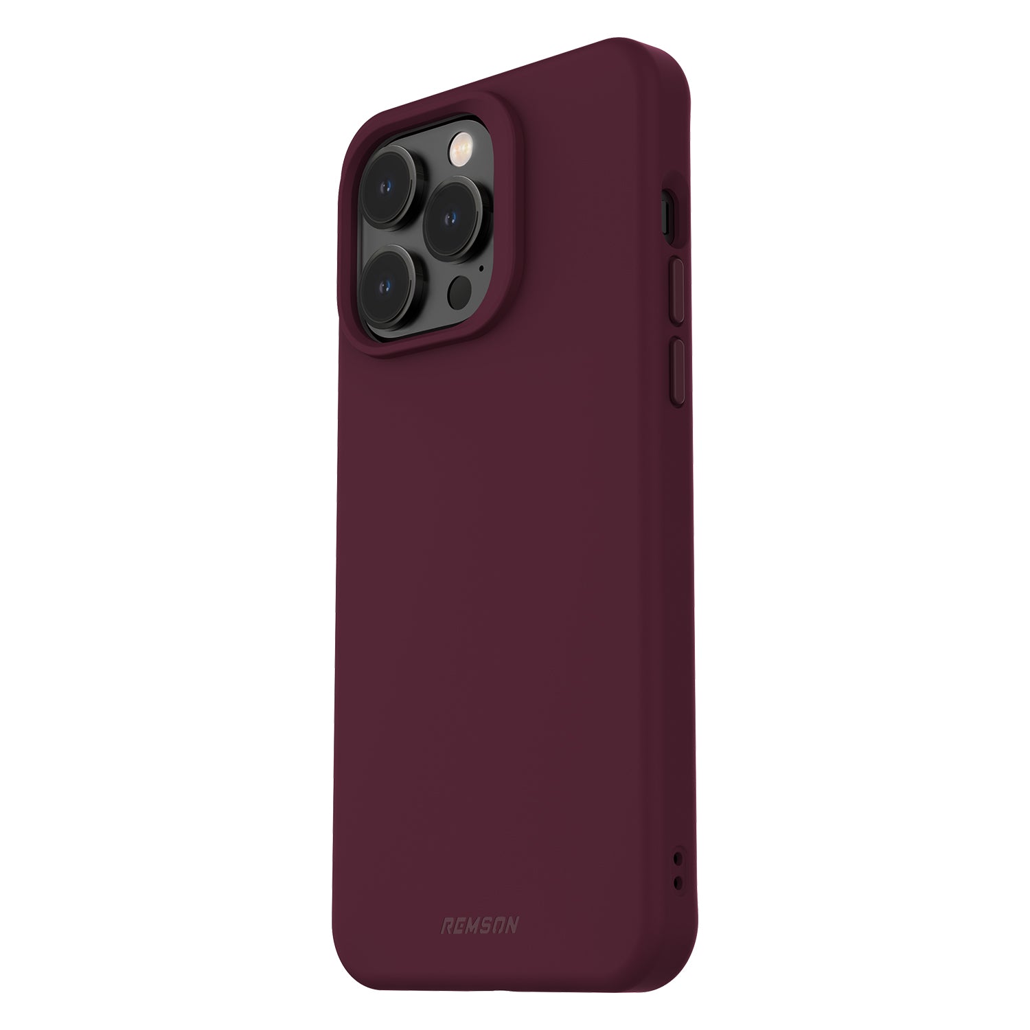 Remson Mag-X Magnetic Hybrid Protective Silicone Case Military Grade Protection Compatible For iPhone 14 Pro Max- Maroon