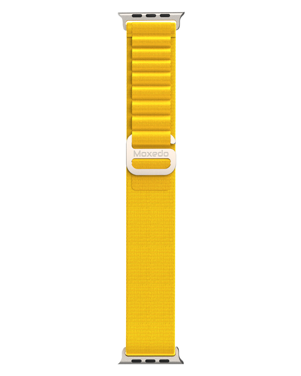 Moxedo Alpine Loop Watch Band Adjustable Sports Nylon Woven with Titanium G-Hook Strap design for 44mm,45mm,49mm (Yellow)