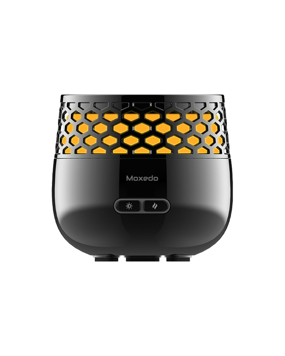 Moxedo Electric Incense Burner Portable Aroma Diffuser with 7 Colors LED Lights - Black