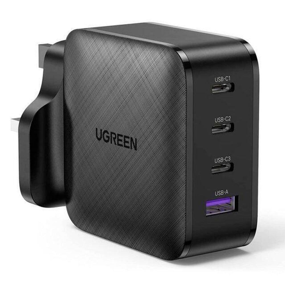UGREEN (65W) Power Delivery With 4-Port PD GaN Fast Wall Charger - Black