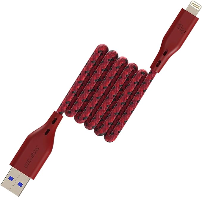 【Apple MFi Certified】Remson Rapid-Link Nylon Braided Cable USB-A to Lightning Cable PD Fast Charge & Data Sync