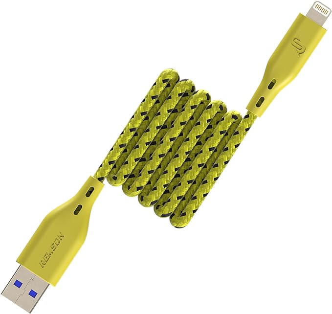 【Apple MFi Certified】Remson Rapid-Link Nylon Braided Cable USB-A to Lightning Cable PD Fast Charge & Data Sync